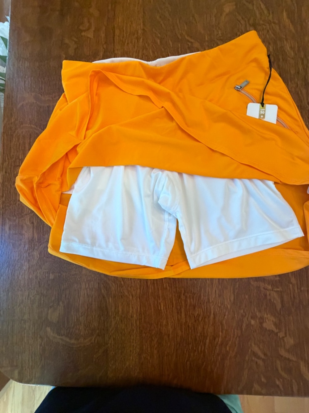 NWT Tail Golf Skort Marigold Orange Pull-On Performance Skort Size Small UPF 50+ - Picture 6 of 11